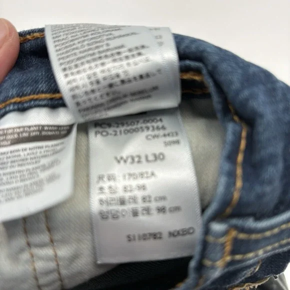 Levi's Men's 502 Tapered Jeans Blue Regular Denim Men 32x30 - Picture 6 of 9